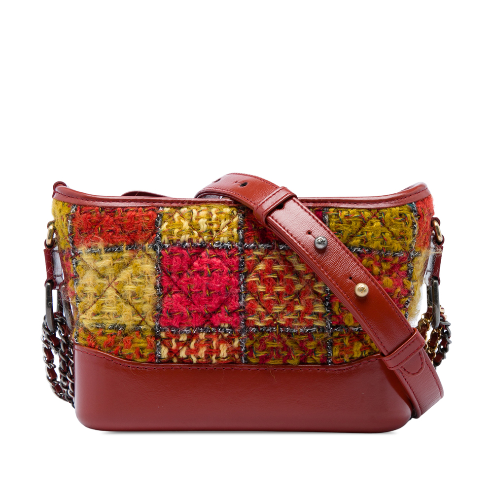 Pre-Loved Chanel Small Tweed and Lambskin Gabrielle Crossbody